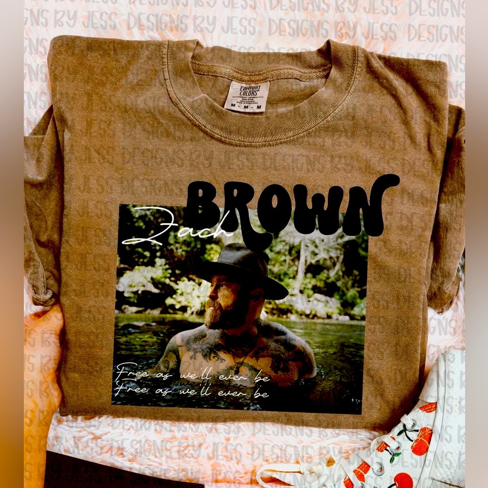 Zac Brown Graphic T-Shirt Comfort Colors Small-2X